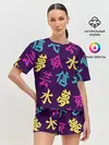 Женская пижама с шортами / Japanese pattern