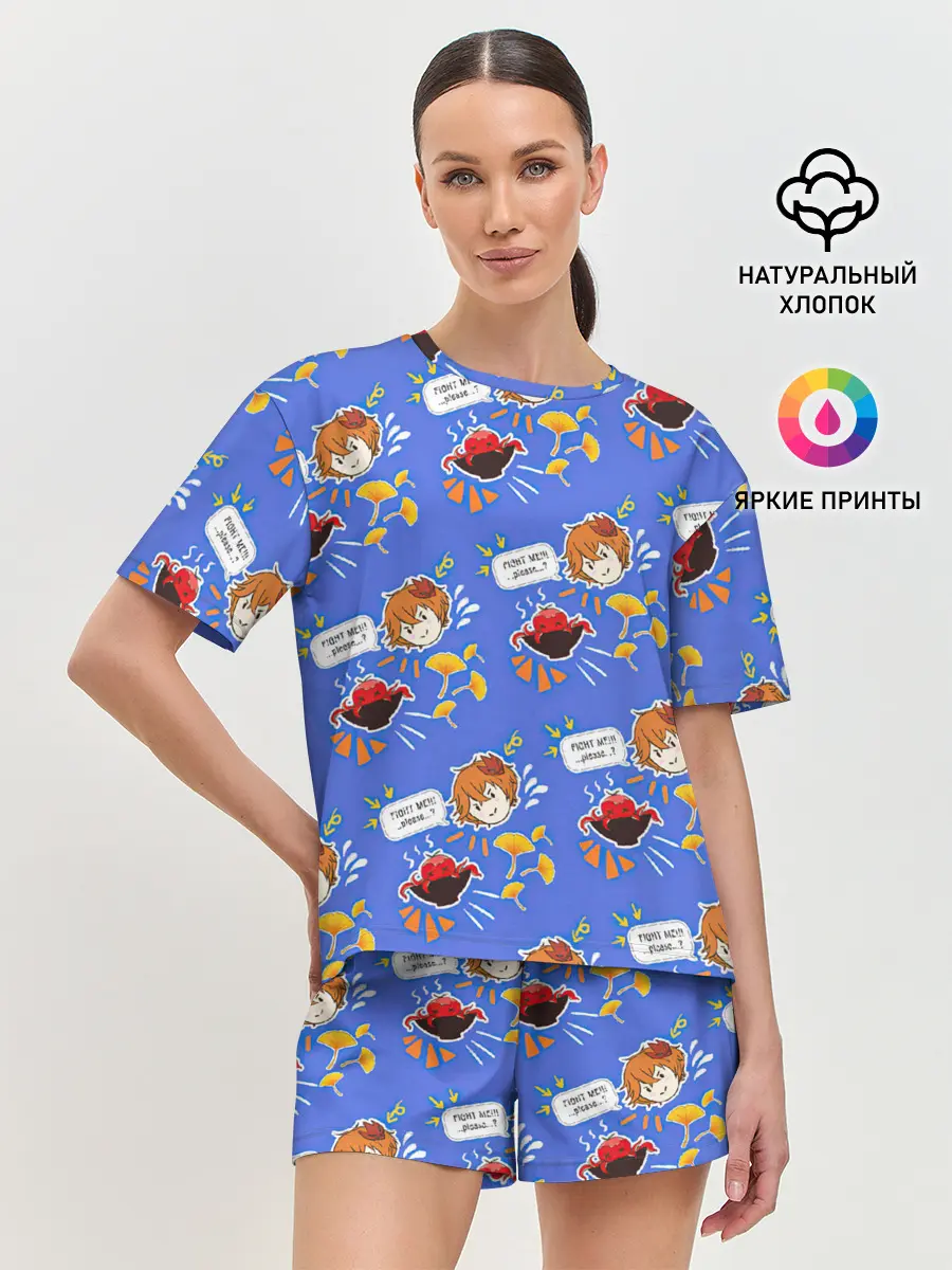 Женская пижама с шортами / Тарталья на обеде