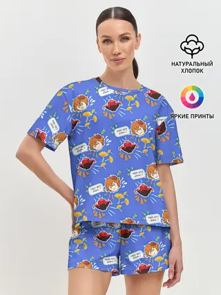 Женская пижама с шортами / Тарталья на обеде