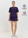 Женская пижама с шортами / СОТЫ НЕОНОВЫЕ - ГЕОМЕТРИЯ