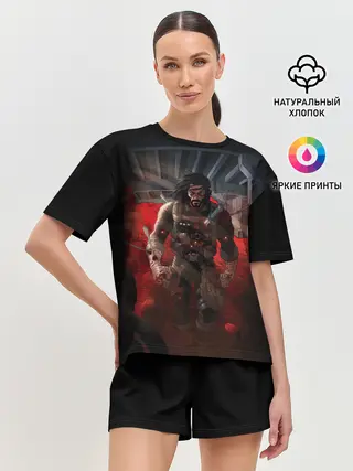 Женская пижама с шортами / Киану Ривз - Берсерк