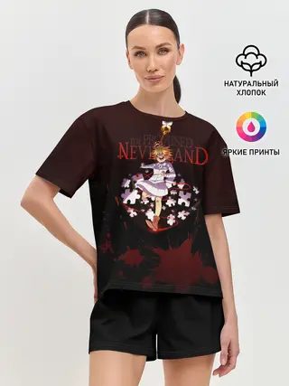 Женская пижама с шортами / обещанный неверленд