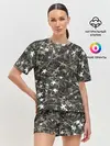 Женская пижама с шортами / Звёзды и колючки