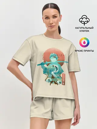 Женская пижама с шортами / Demon Slayer. Tanjiro