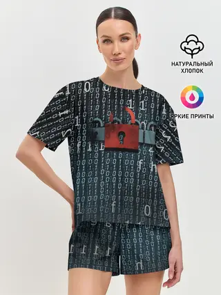Женская пижама с шортами / Цифровой Код