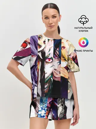Женская пижама с шортами / гульи из 20 района