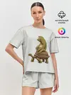 Женская пижама с шортами / Тише едешь... А впрочем...