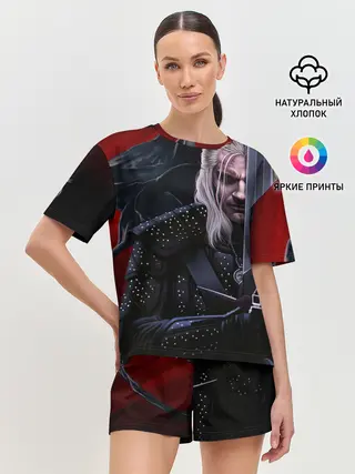 Женская пижама с шортами / Ведьмак Геральт