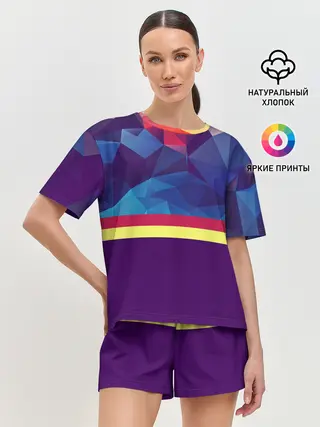 Женская пижама с шортами / Геометрическая Абстракция