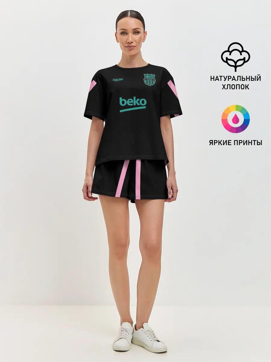 Женская пижама с шортами / FC Barcelona | Training shirt