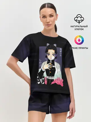 Женская пижама с шортами / Шинобу Кочо Kimetsu no Yaiba