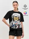 Женская пижама с шортами / Кот Космонавт