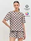 Женская пижама с шортами / Часы
