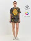 Женская пижама с шортами / Вулканический Биткоин