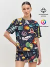 Женская пижама с шортами / Космос