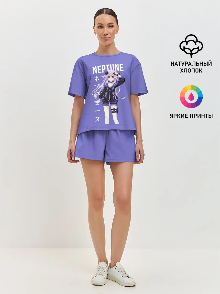 Женская пижама с шортами / Нептун / Neptune