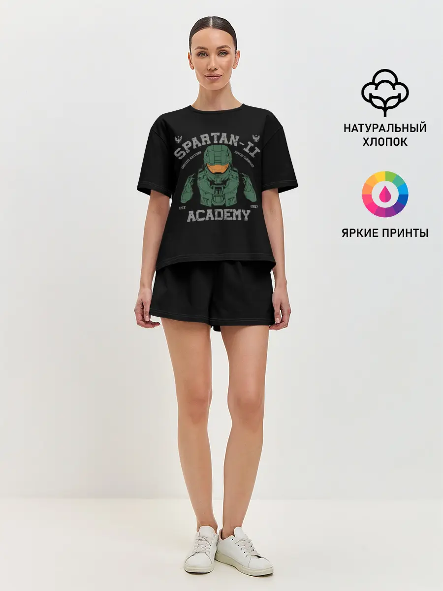 Женская пижама с шортами / Spartan - 2 Academy
