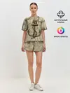 Женская пижама с шортами / Морская Карта