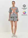 Женская пижама с шортами / лазурный путь