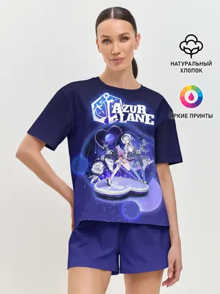 Женская пижама с шортами / аниме Лазурный путь