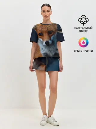 Женская пижама с шортами / Мудрая лиса