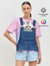 Женская пижама с шортами / Котенок в кармане
