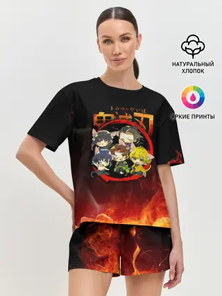 Женская пижама с шортами / Клинок, рассекающий демонов Персонажи
