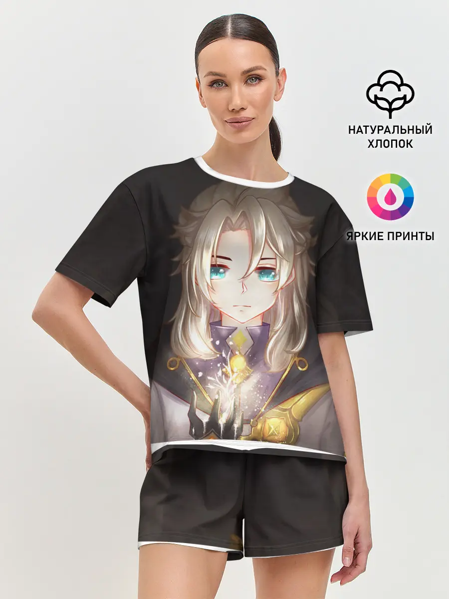 Женская пижама с шортами / Blue Eyes Albedo.