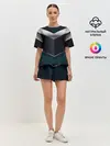 Женская пижама с шортами / 3D dark metal