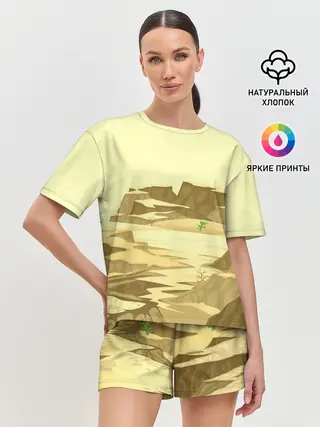 Женская пижама с шортами / Пустыня