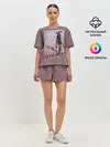 Женская пижама с шортами / Сиреноголовый Полосатый