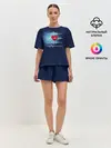 Женская пижама с шортами / Ритм Сердца
