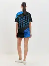 Женская пижама с шортами / 3D luxury blue 3Д СОТЫ и плиты