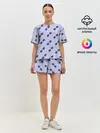 Женская пижама с шортами / Разноцветные очки
