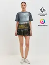 Женская пижама с шортами / Фантастический пейзаж
