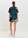 Женская пижама с шортами / 3D luxury sport style Золото