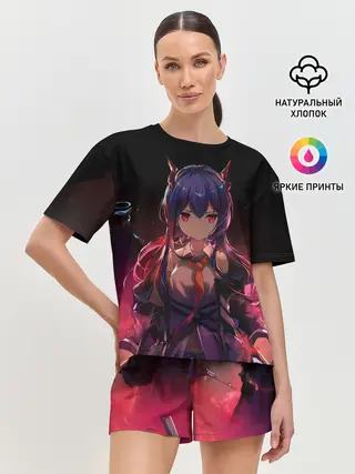 Женская пижама с шортами / Wawazi Arknights