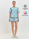 Женская пижама с шортами / Legosi pattern