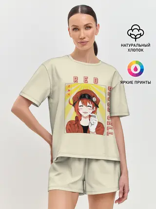 Женская пижама с шортами / Blood cell