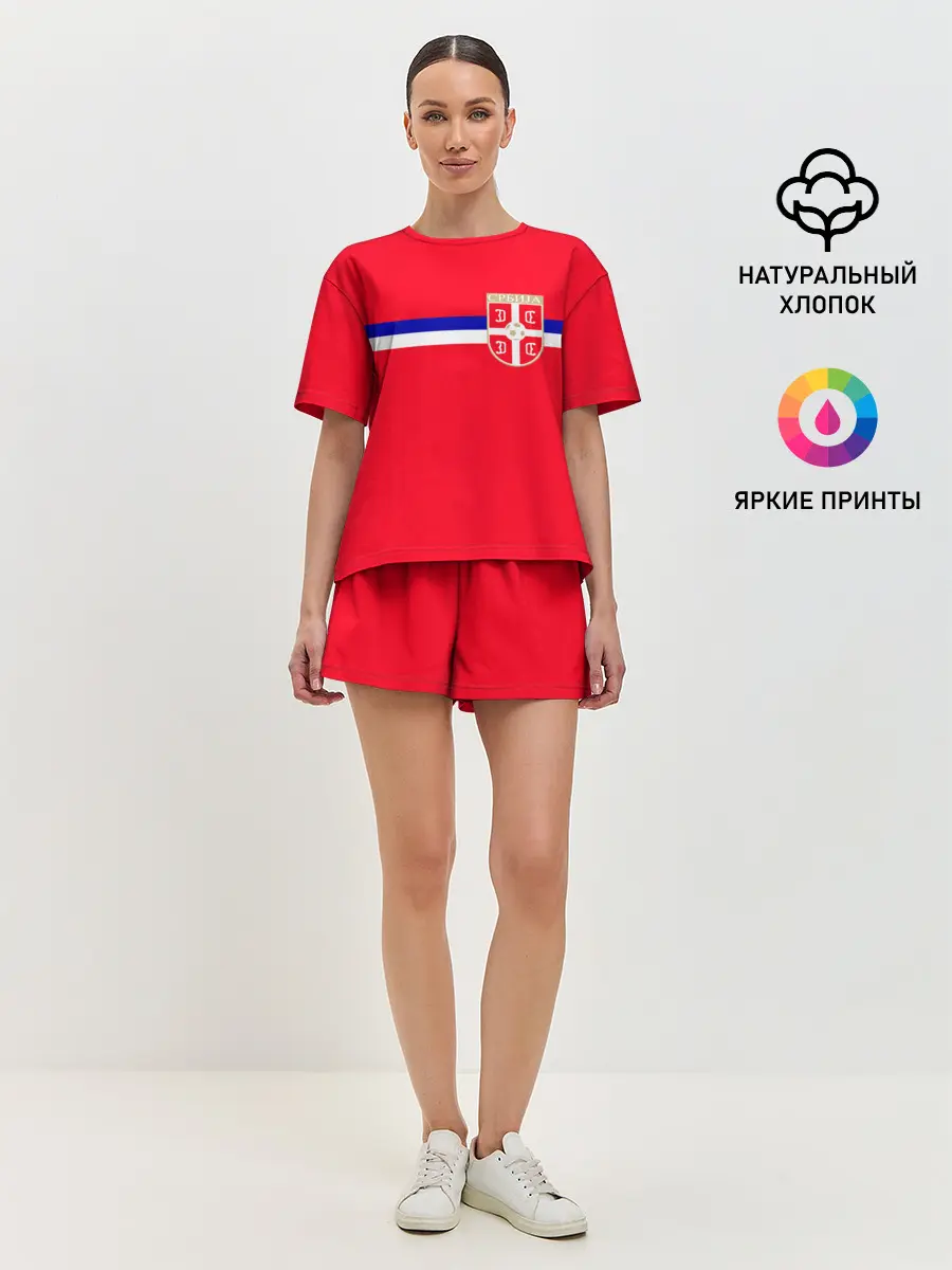 Женская пижама с шортами / Сборная Сербии.