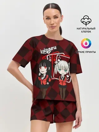 Женская пижама с шортами / Kirari and Yumeko Kakegurui