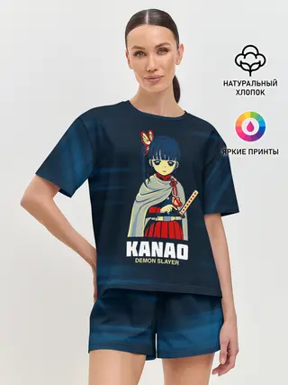 Женская пижама с шортами / KANAO Demon Slayer