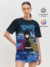 Женская пижама с шортами / Гию Томиока Кокушибо Kimetsu no Yaiba