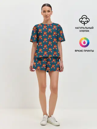 Женская пижама с шортами / Марио