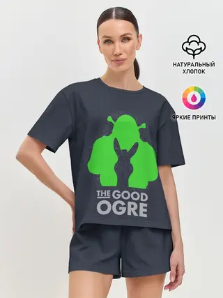 Женская пижама с шортами / Добрый людоед