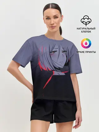 Женская пижама с шортами / Аниме. Грустная