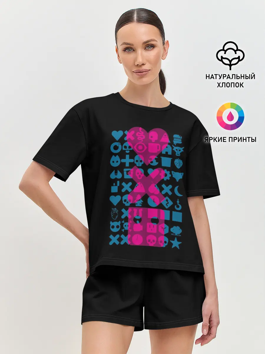 Женская пижама с шортами / Любовь. Смерть. Роботы