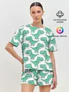 Женская пижама с шортами / Динозавры