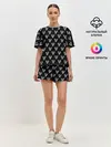 Женская пижама с шортами / Викинги Лого Паттерн | Vikings Pattern