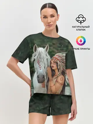 Женская пижама с шортами / Дочь вождя
